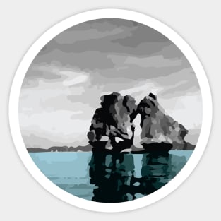 Fighting Cock Islet on Ha Long Bay Vietnam Sticker